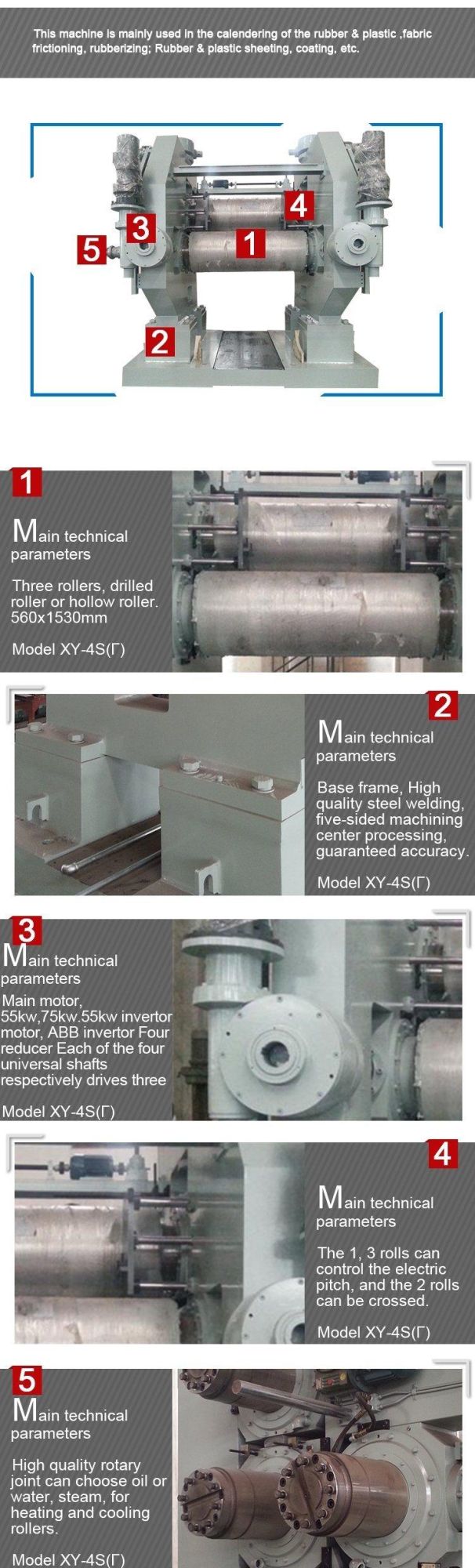 Rubber and Plastic Machine Calender Machine