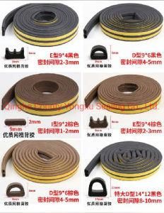 Self Adhesive Rubber Roll Sound Insulation Wood Window Door Foam Seal Strip Weatherstrip
