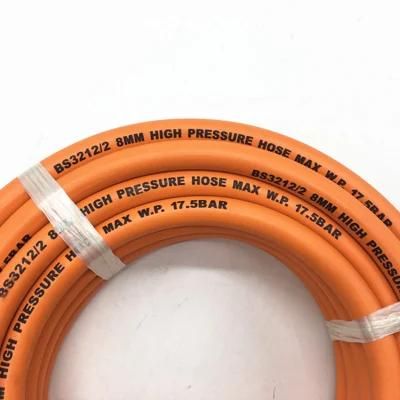 3/8&quot; Orange Rubber LPG Hose for Home Cooking Gas