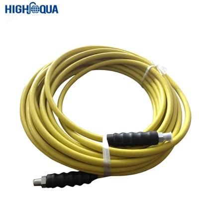 Yellow Pressure Washer Hose Steel Wire Braided High Pressure Rubber Hose