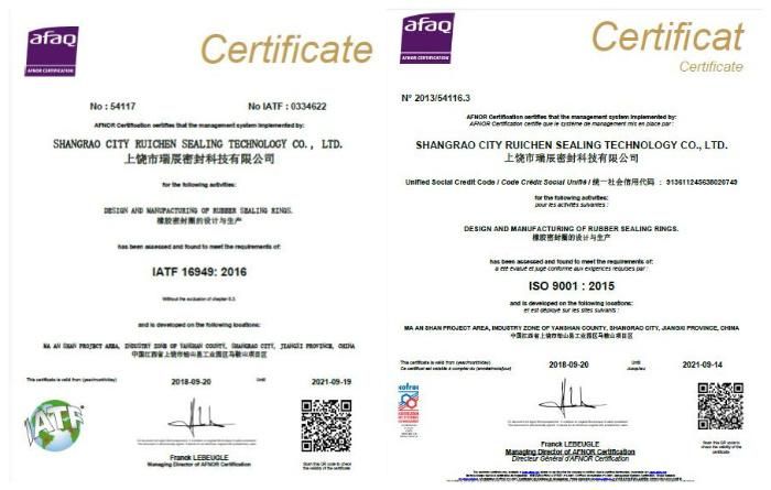 O Ring for Injectors with IATF16949