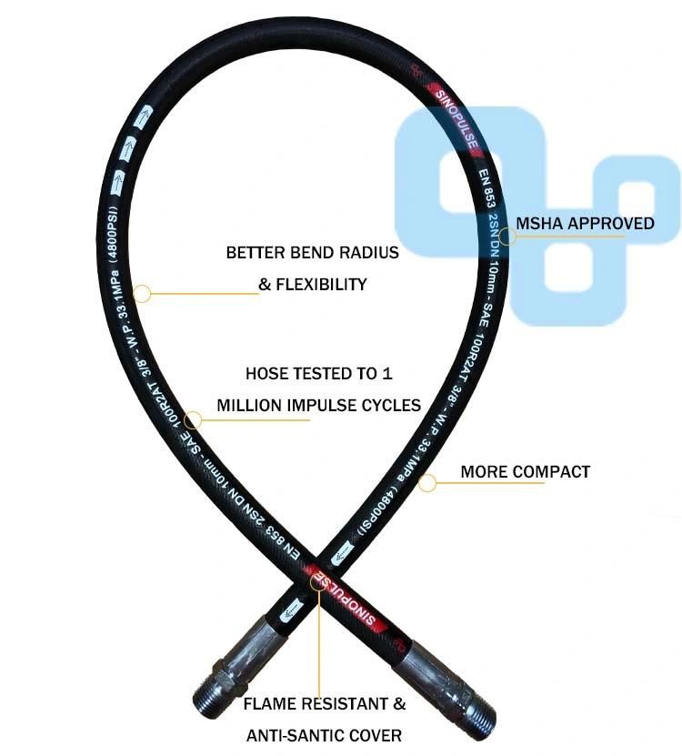 High Quality En 853 2sn Steel Wire Rubber Hose