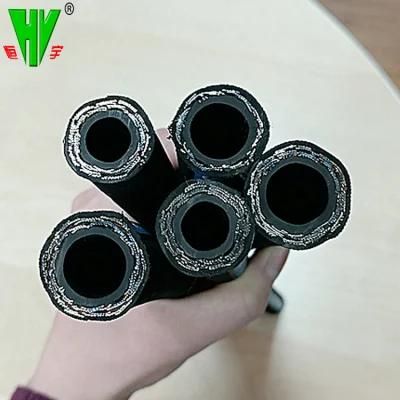2 Inch Black Rubber Hose High Pressure Steel Wire Braided Hydraulic Hose