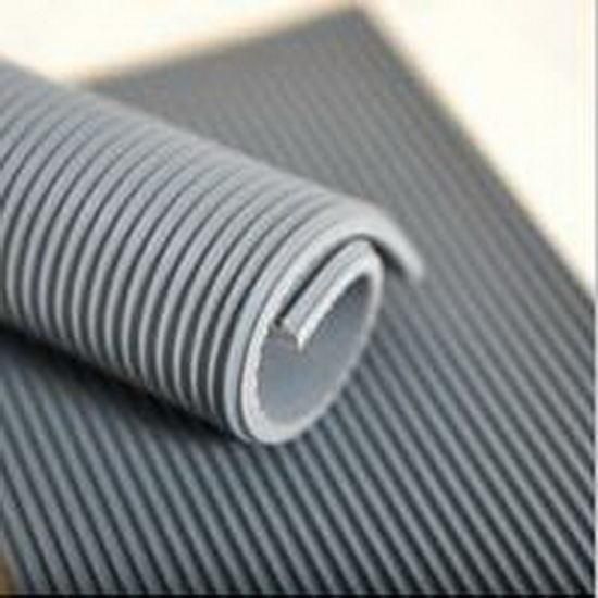 Best Selling Anti-Slip Soft Fine Ribbed Rubber Sheet / Corrugated Rubber Sheet