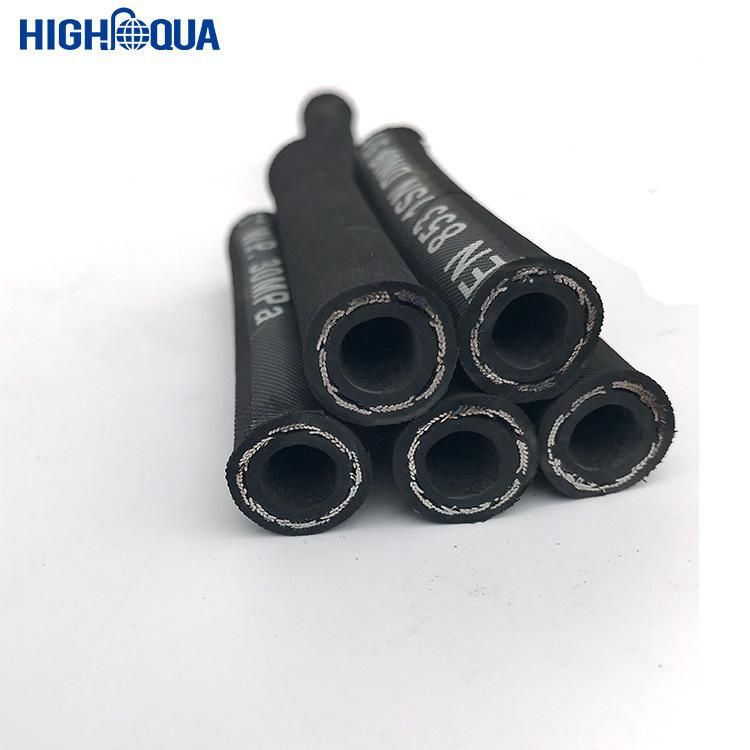 DIN / En853 High Pressure Rubber Hydraulic Hose R1 R2 for Industrial Transportation