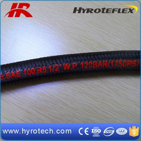 Single Wire Braid Reinforcement and Fiber Braided Cover Hose SAE 100r5