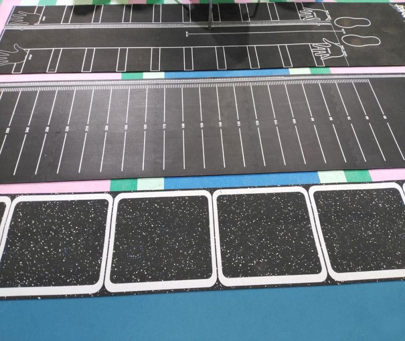 Black Color with 10% EPDM Roll Rubber Gym Mat Floor