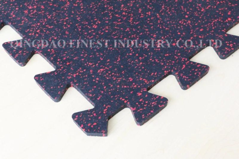 Interlocking High Density Fitness Gymnasium Rubber Flooring