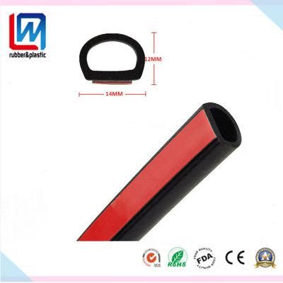 Car Exterior Door Window Edge Rubber Strip Sealing Weather Strip D Shape