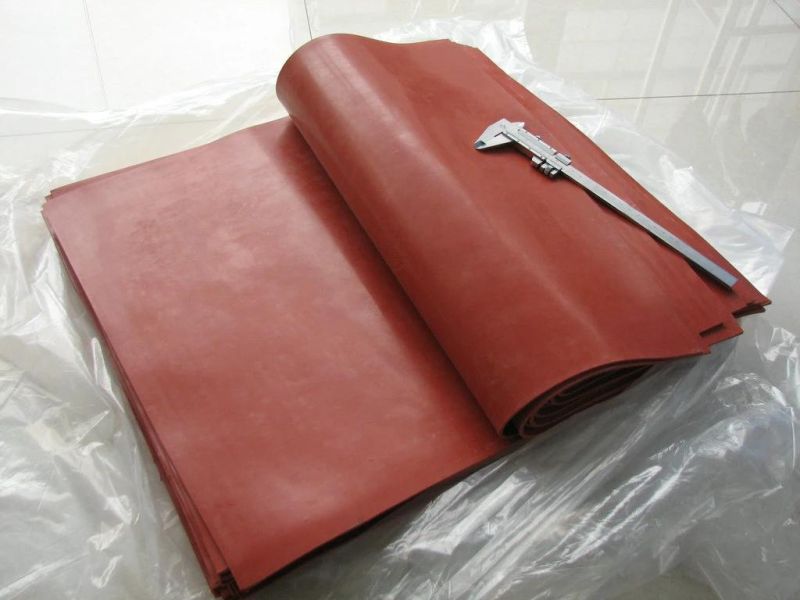 Dark Red Close Cell Silicone Sponge Rubber Sheet, Silicone Foam Rubber Sheet for Ironning Table (3A1002)