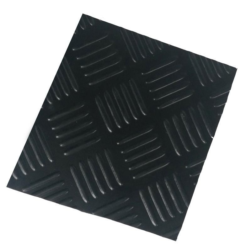 Anti-Slip Checker Rubber Floor Mat for Trolley Aisle