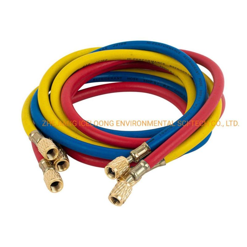 Refrigerant Charging Hose Rubber Brass 60"