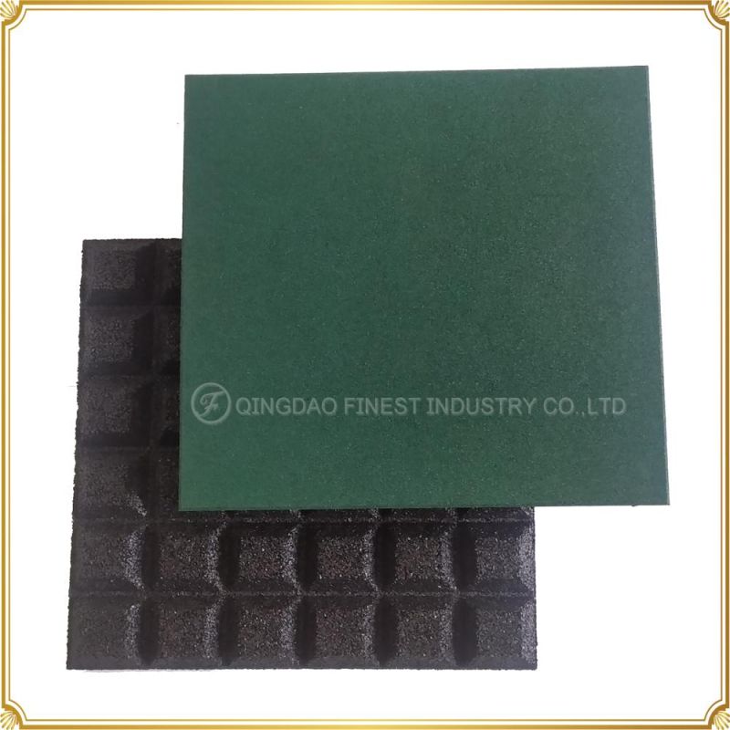 Premium Protective Anti-Vibration Outdoors Safety Playground Fitness Flooring Rubber Tiles