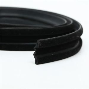 Waterproof Rubber Run Channel Flocked Weatherstrip