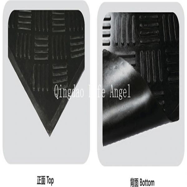 Black Colour Finger Pattern Rubber Mats
