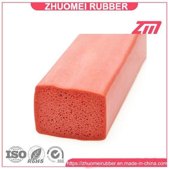 Popular White Color Foam Rubber Silicone Sponge Profile