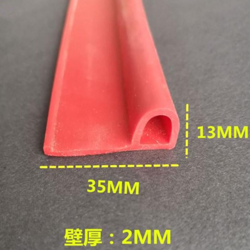 P Shape Silicone Rubber Extrusion Profile for Oven