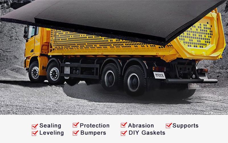 Neoprene Rubber Sheet Can Be DIY Gaskets for Sealing, Protection, Abrasion, Supports, Leveling, Bumpers (Optional Dimensions)
