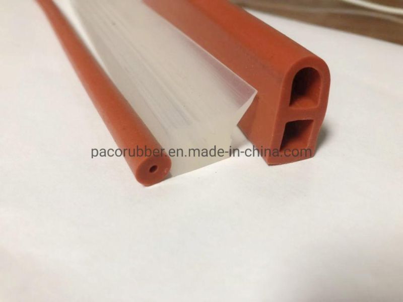 High Quality Red Foam Silicone Rubber Extrusion Silicone Rubber Profile Seal Strips String Rods Cord Extrusion for Sealing