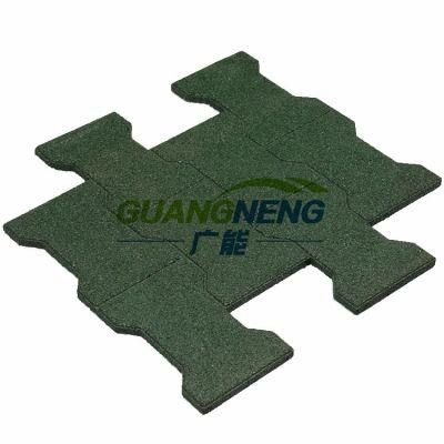 Outdoor Sidewalk Playground Rubber Tile, Rubber Floor Tiles, Floor Mat