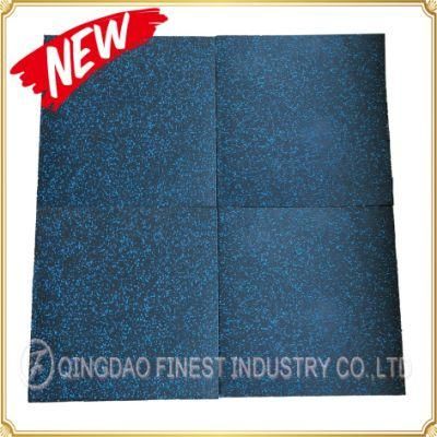 Poreless Surface 10% EPDM Speckles Gym Rubber Mats Flooring Tile