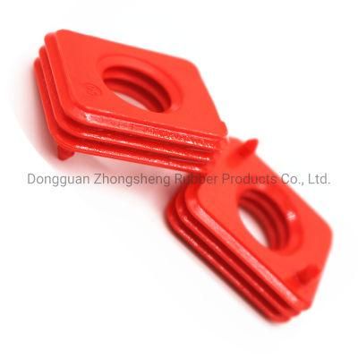 Red Customized Self-Lubricating Silicone Rubber Connector Sealing