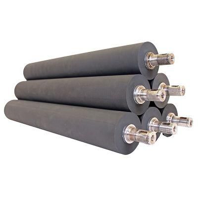 Custom Precision Stainless Shaft Silicone EPDM Rubber Printing Roller