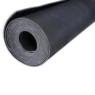 Black &amp; Red Neoprene Cloth Insertion Rubber Sheet