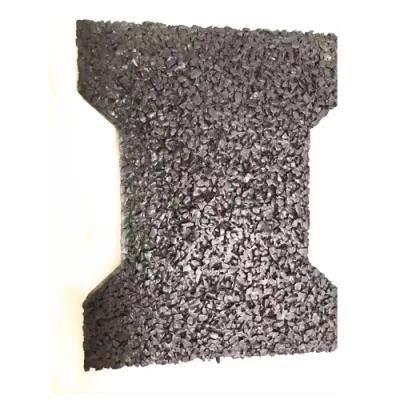 Outside 160mm*200mm Dog Bone Rubber Tile / Rubber Flooring Mat
