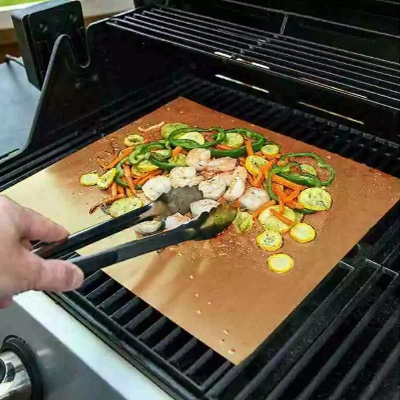Smooth Anti-Stick Reusable PTFE BBQ Grill Liner