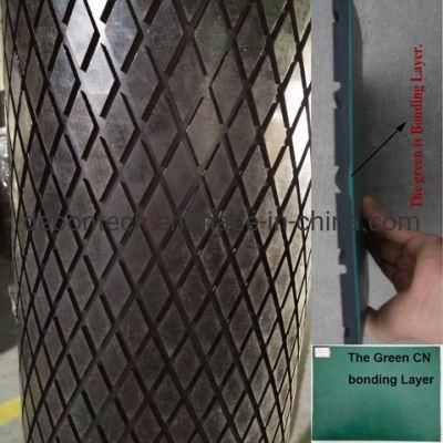 Diamond Rubber Coated Pulley Diamond Groove Lagging Rubber Sheet Pulley Ceramic Rubber Lining