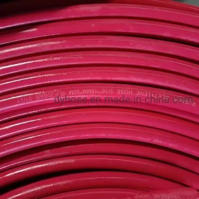 ISO 3821 Certification 3/8 Inch Grade Twin Welding Gas Rubber Industrial Hoses