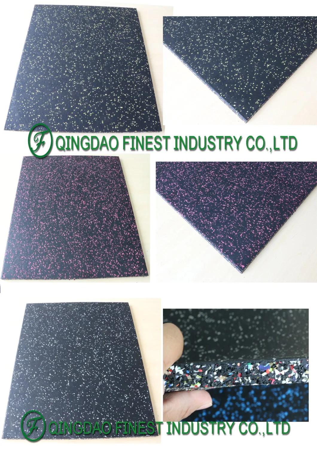 Odorless Durable Seamless Appearance 100% Recycled Rubber Floor