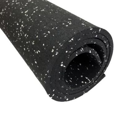 Durable Gym Rubber Flooring Roll with EPDM Speckles Rubber Carpet