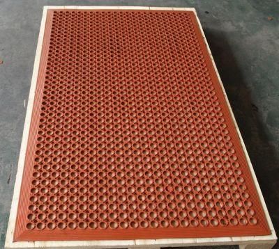 Antislip Shower Floor Mat, Drainage Kitchen Mat, Antibacterial Rubber Mat