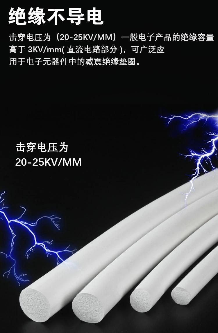 White Silicone Sponge Stripe, Silicone Sponge Cord, Silicone Foam Stripe, Silicone Foam Cord