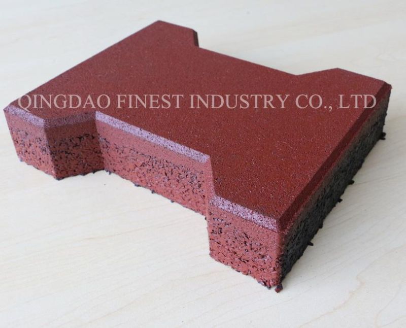 Rubber Paver/I Brick Paver/Dog Bone Paver/Walkway Rubber Brick Rubber Mat