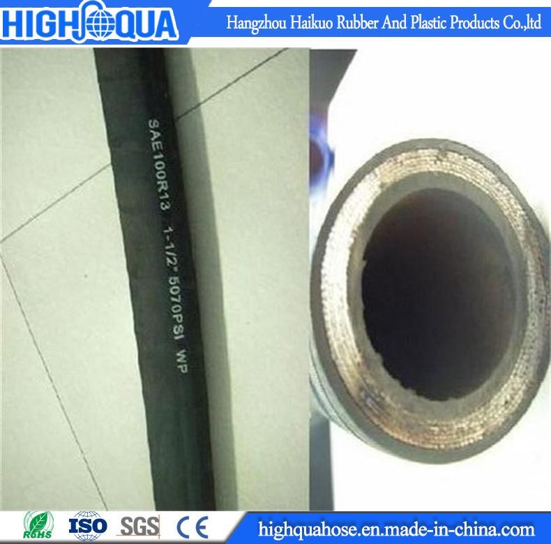 Superior High Pressure Six Steel Wire Spiral Hydraulic Hose SAE R13