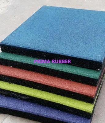 Outdoor/ Ndoor Insulation Gym Floor Tile with High Wear Resistance and Impact Resistance Size 500*500mm 1m*1m