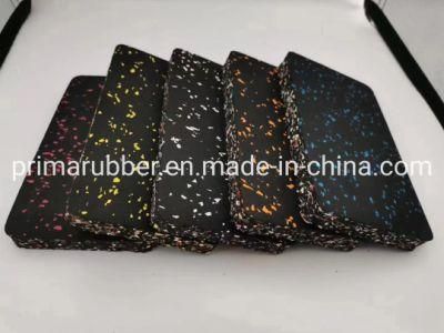 Rubber Gym Floor Mat Tiles/Premium Rubber Gym Mat Flooring/Commercial Rubber Floor Mat/ Home Fitness Rubber Tile Floor China