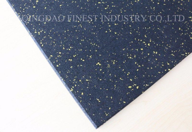 Hot Selling Sound Deadening Acoustic Solid Gym Rubber Flooring Tiles
