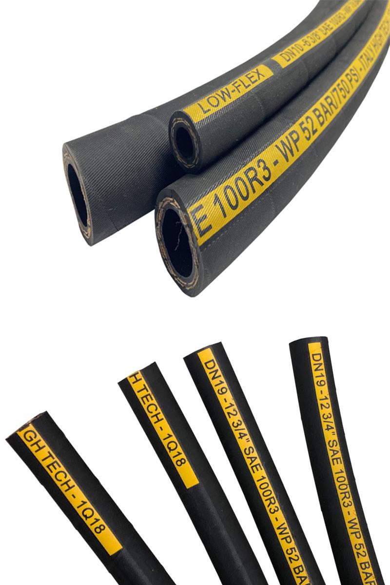 SAE 100 R3 DIN En 854 Textile Reinforced Hydraulic Hose for Petroleum-Based Oils