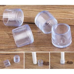 Transparent Protective Cover Chair Foot/Rubber Chair Foot Covers/Non-Slip and Noise Reduction Feet Leg Cap