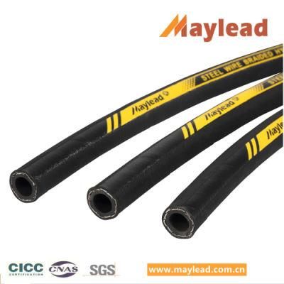 Steel Wire Braided Hydraulic High Pressure Rubber Hose for Container Load
