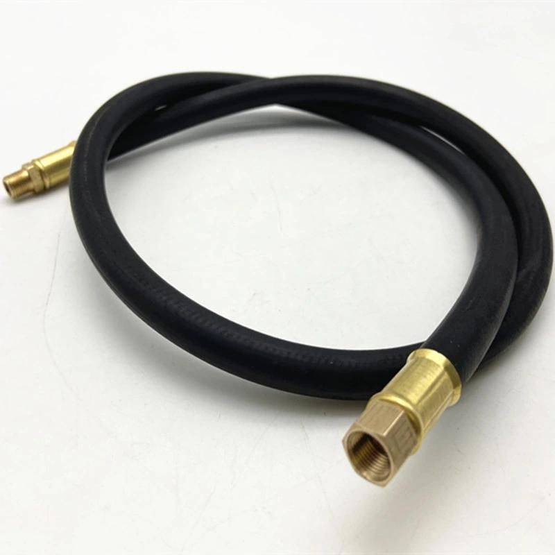 Black Rubber Anti-Static 300 Psi Air Hose with Fittings