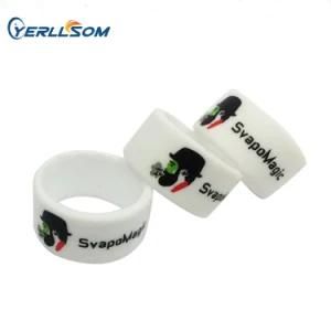 Yerllsom Custom Personal Rubber Silicone Ring with Printed Logo for Events Y21010901