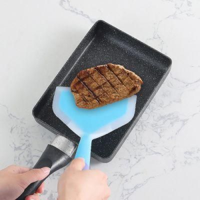 100% Food Grade Heat Resistant Color Silicone Fish Turner Kitchen Cooking Pizza Shovel for Nonstick Cookware Egg Cookie