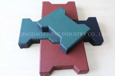 Quailfied Dog Bone Residential Outdoors Floor Rubber Pavers
