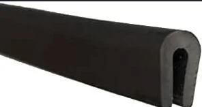 U Shaped Rubber Seal Strip EPDM Rubber Extrusions Glass Edge Guard Protector
