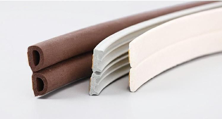 Extrusion Foam Sponge Rubber Sealing Strip with Self-Adhesive for Wooden Door and Window